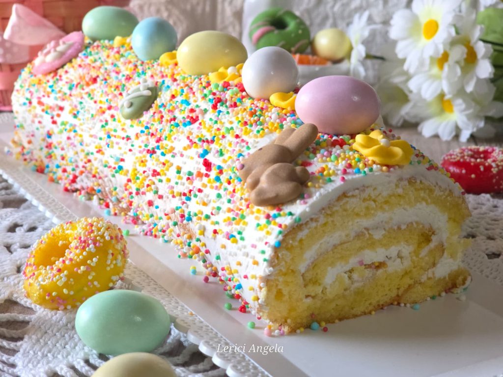 Brazo de Pascua Esponjoso con Crema Paraíso Fácil