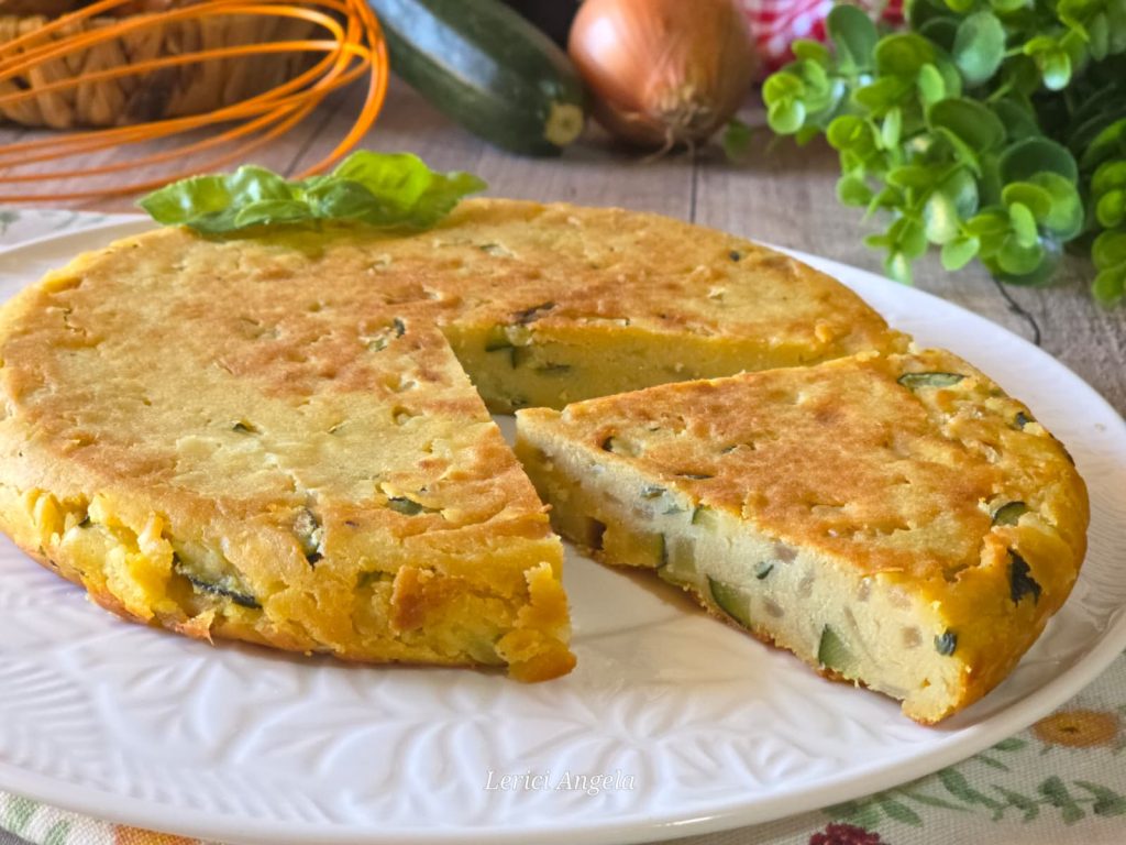 Tortilla de calabacín la receta sin huevos Sartén Horno o Freidora
