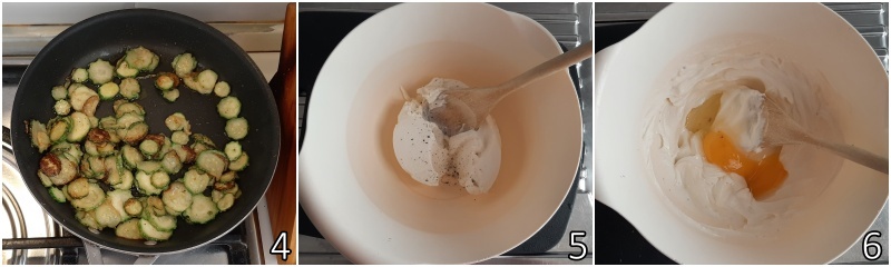 b. preparar una crema con ricotta ligera y huevos