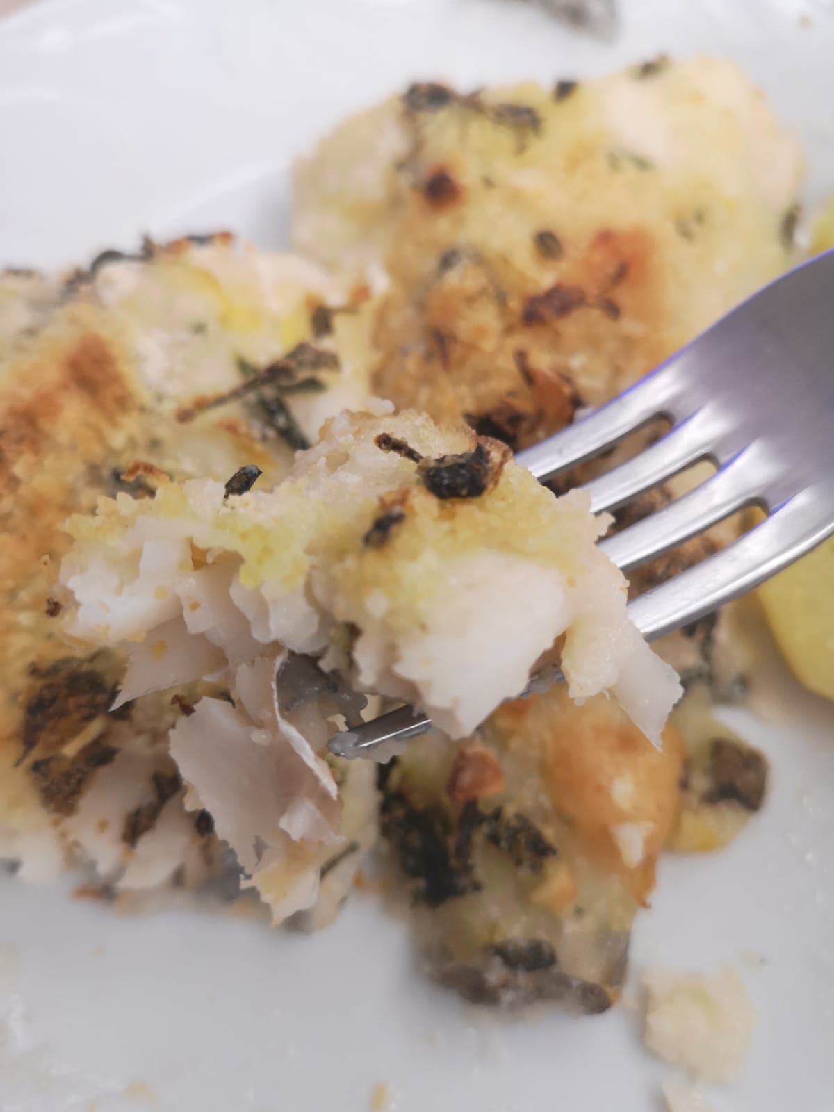 Bacalao al horno gratinado