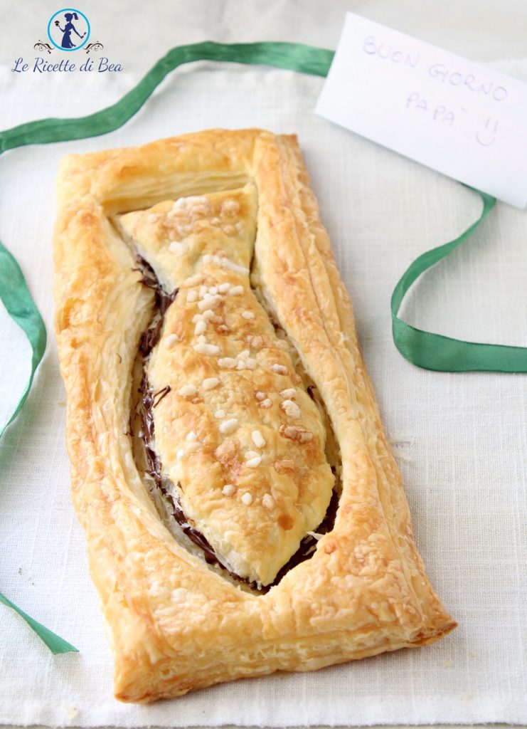 postre con hojaldre relleno