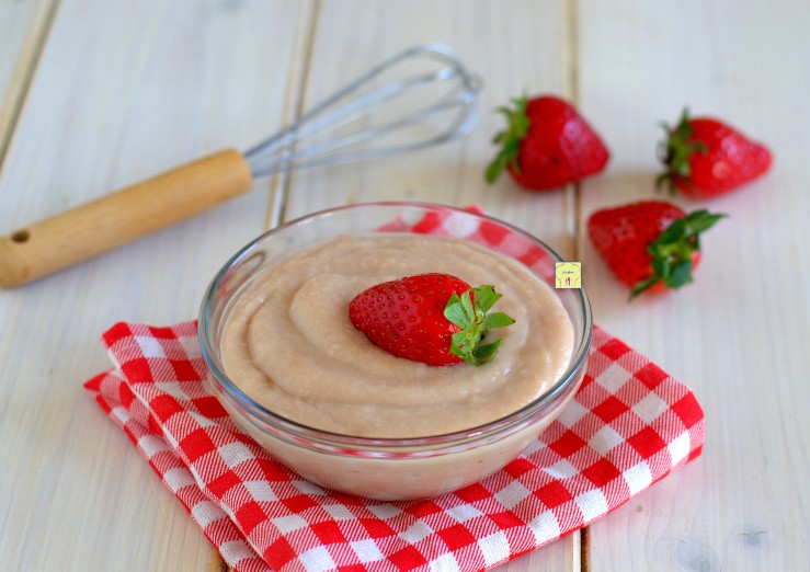 Crema pastelera de fresa