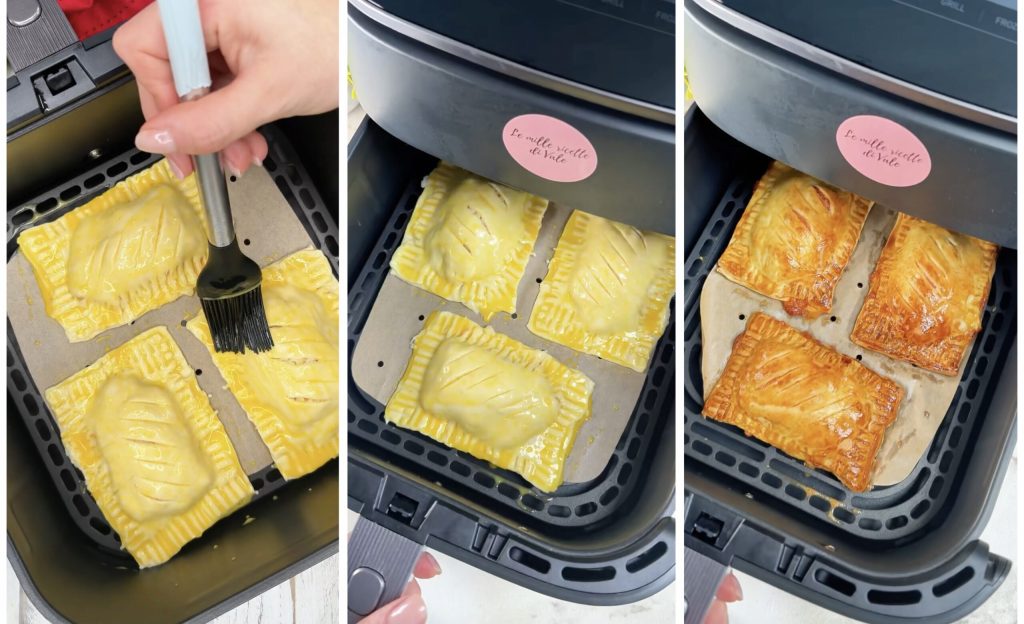 Paquetitos de pollo cremoso en corteza de masa brisée (Puff Pastry Chicken)