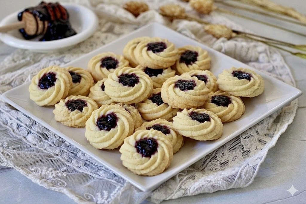 Galletitas de masa montada, tan tiernas que se deshacen en la boca.