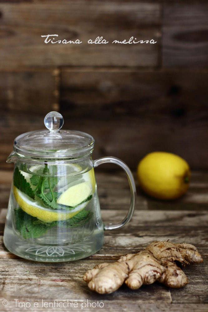 Infusión de buenas noches: melisa, limón y jengibre