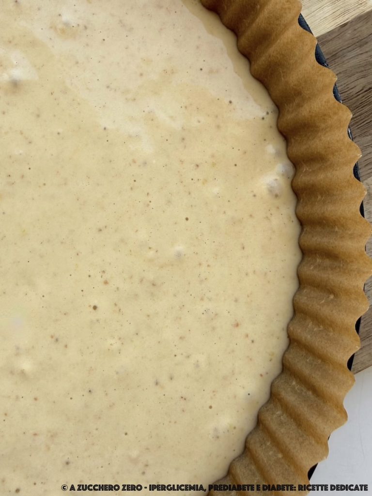 masa para tarta de bajo índice glucémico molde