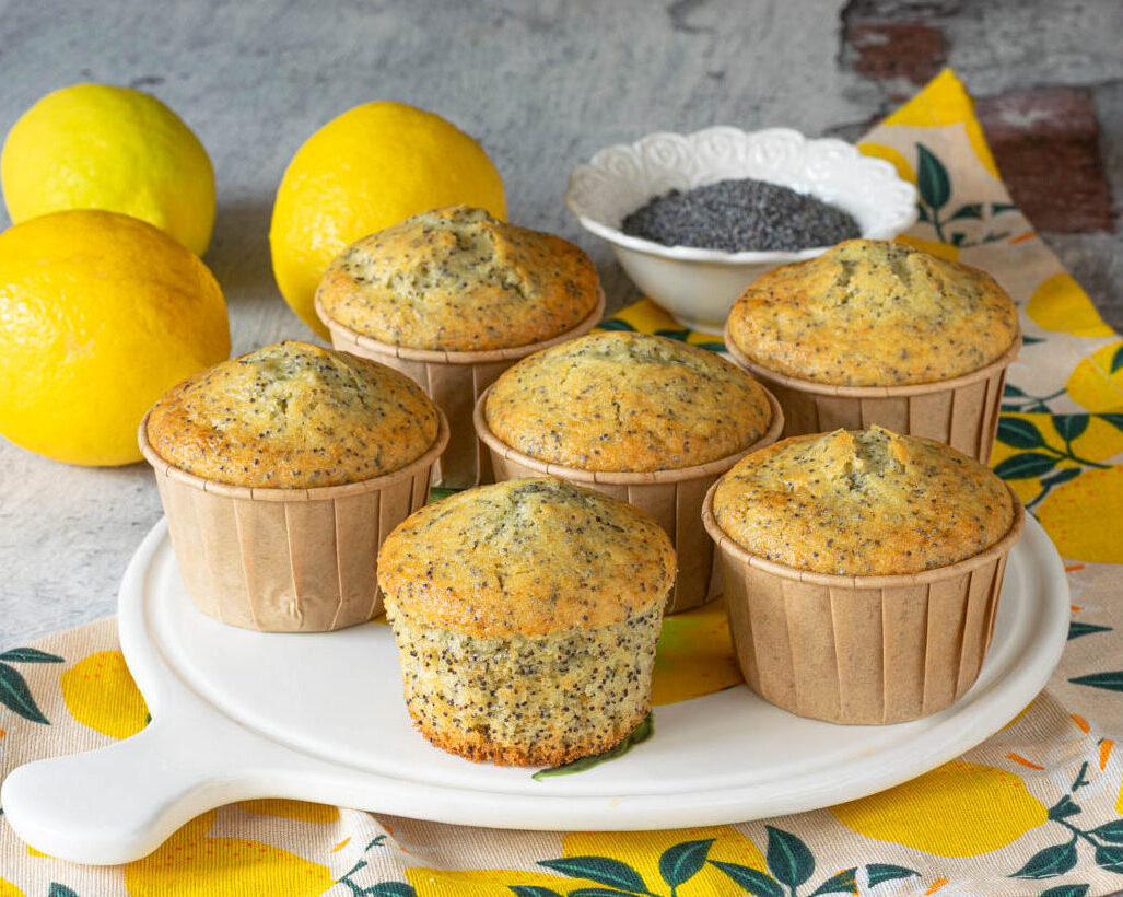 Muffin de limón y semillas de amapola