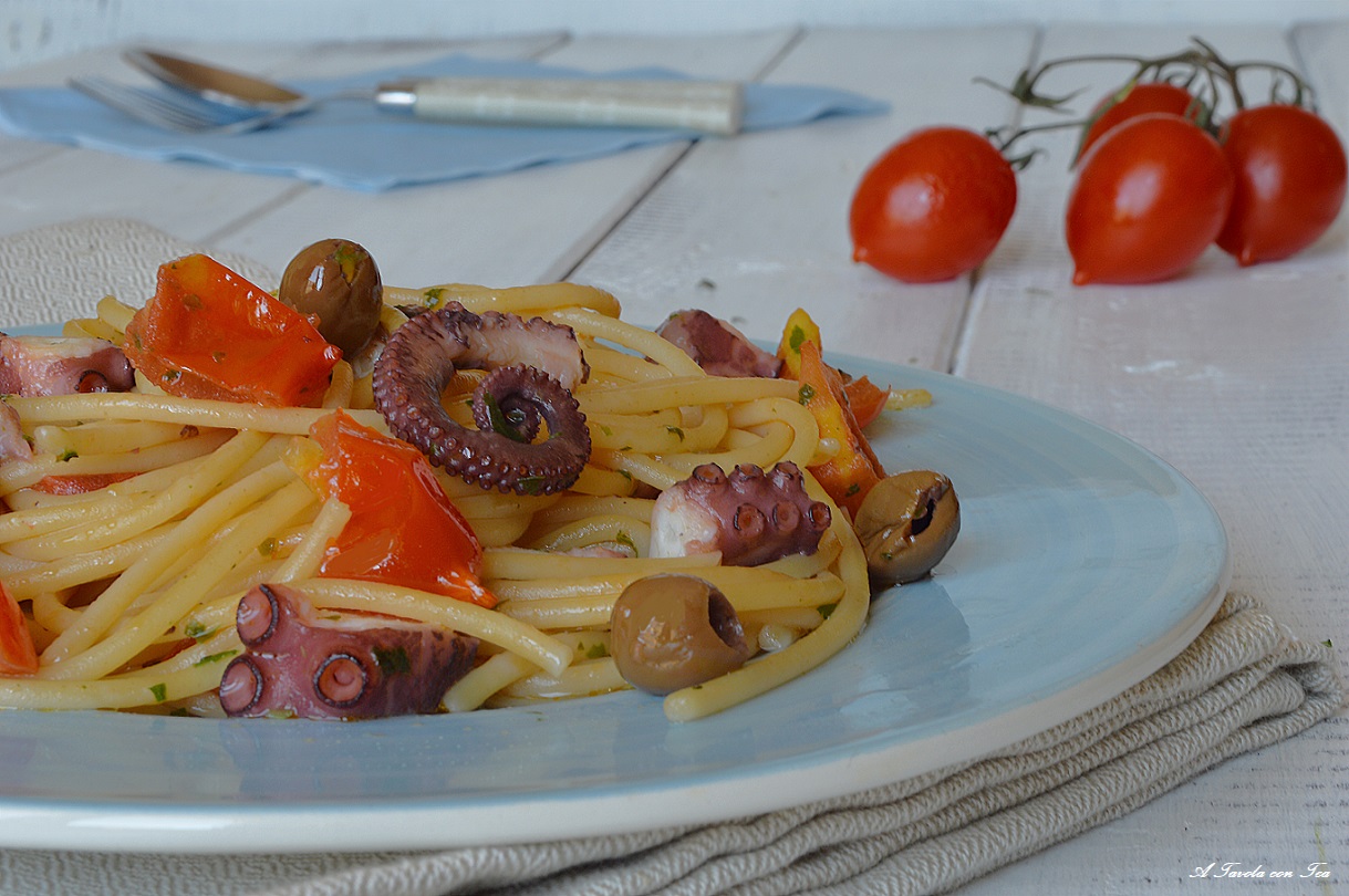 Pasta con pulpo receta