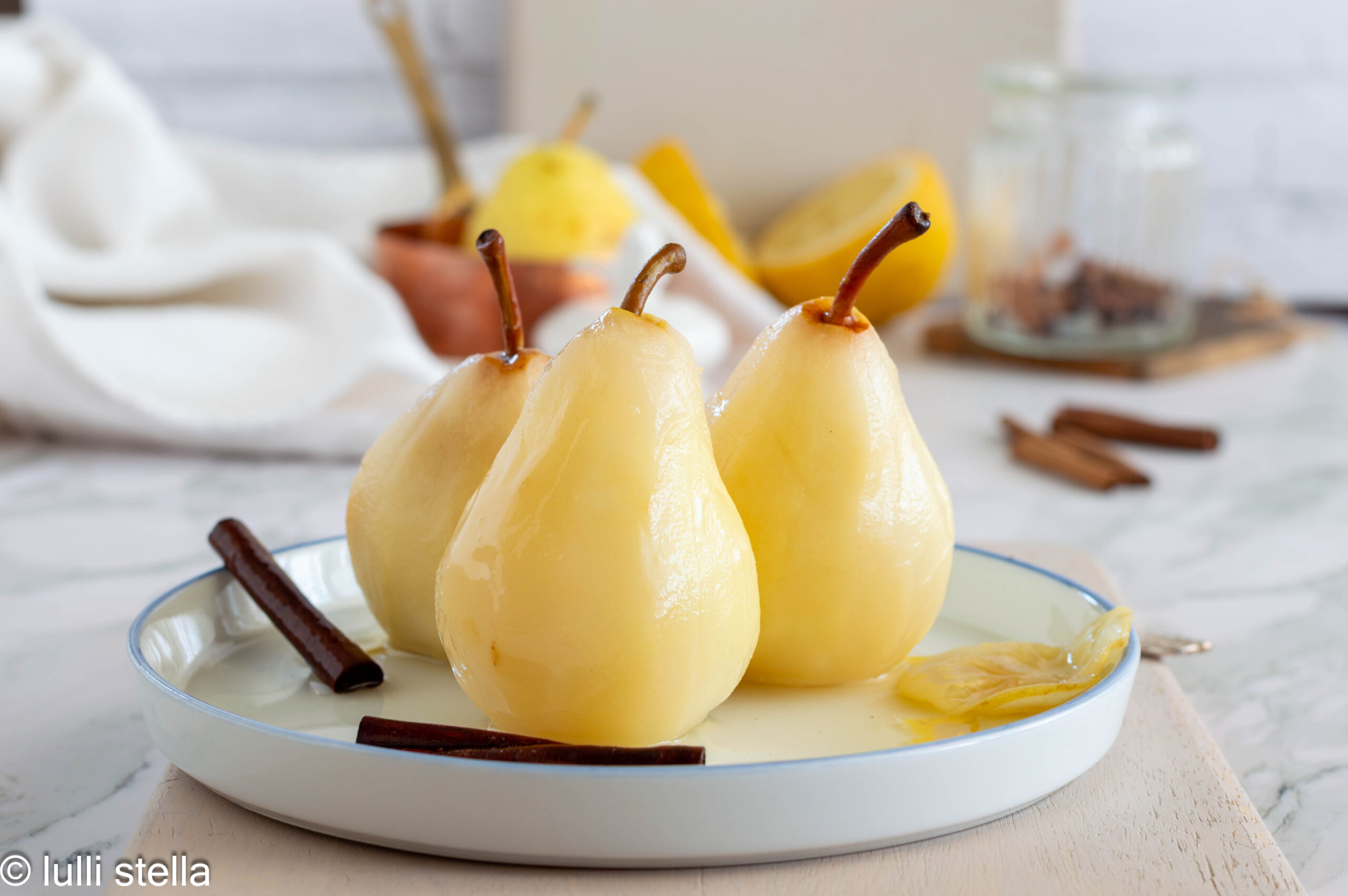 Peras cocidas a baja temperatura: receta fácil