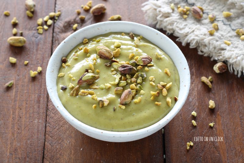 Crema pastelera de pistacho