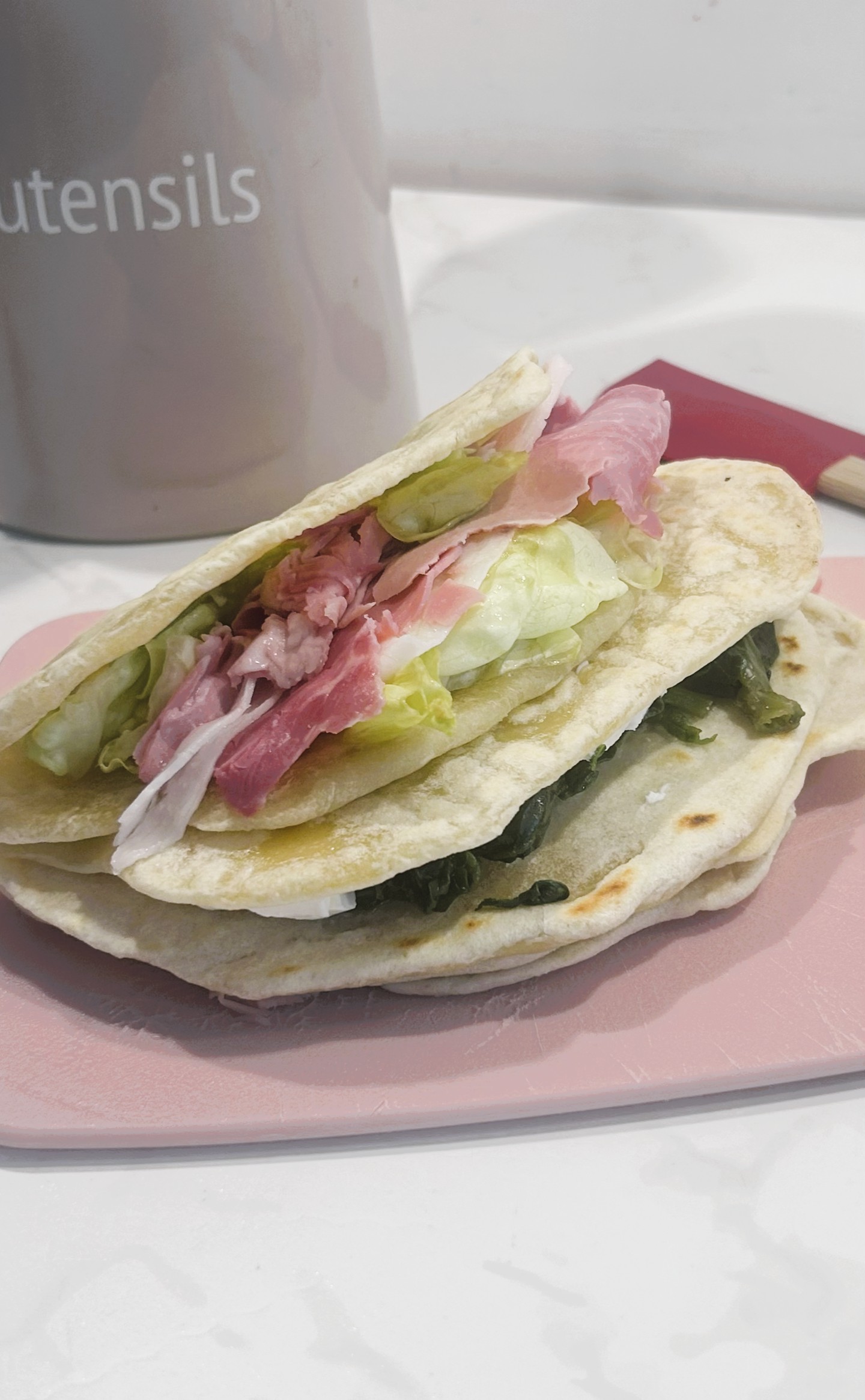 Piadina con 3 ingredientes