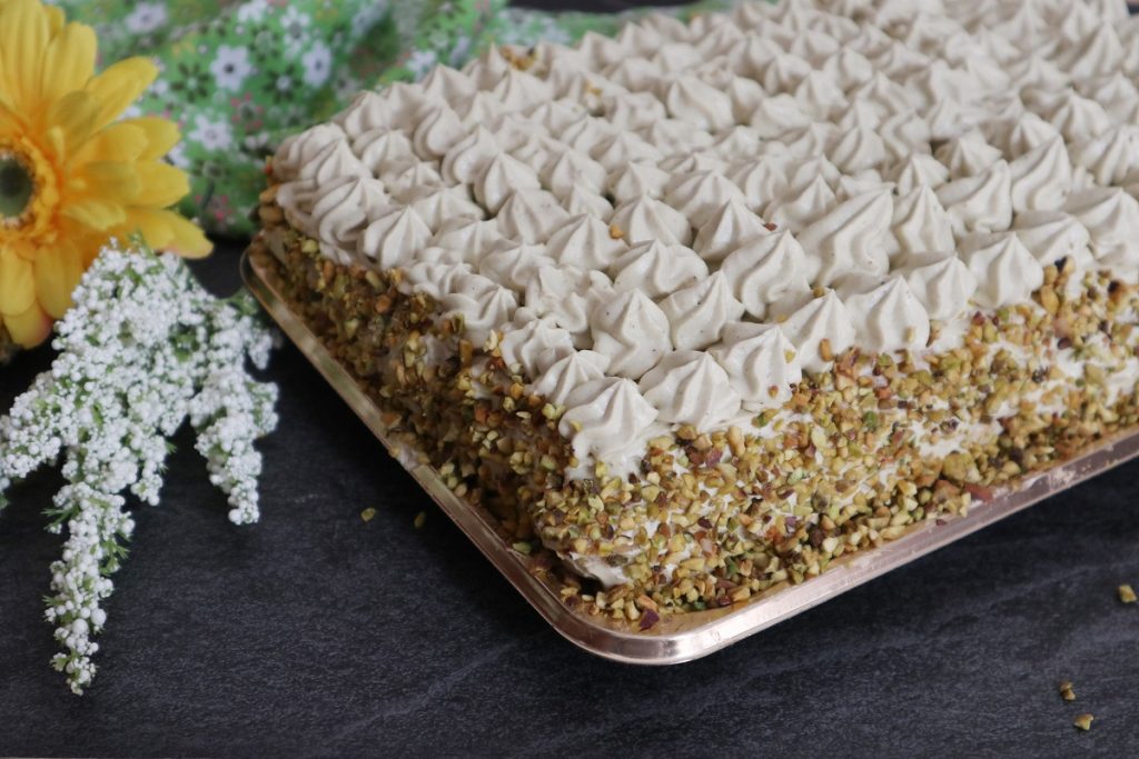 Postre goloso de pistacho