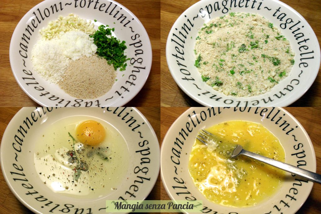 Setas gratinadas sabrosas, receta vegetariana, Mangia senza Pancia