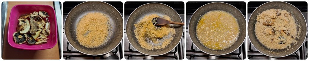 Risotto con setas secas