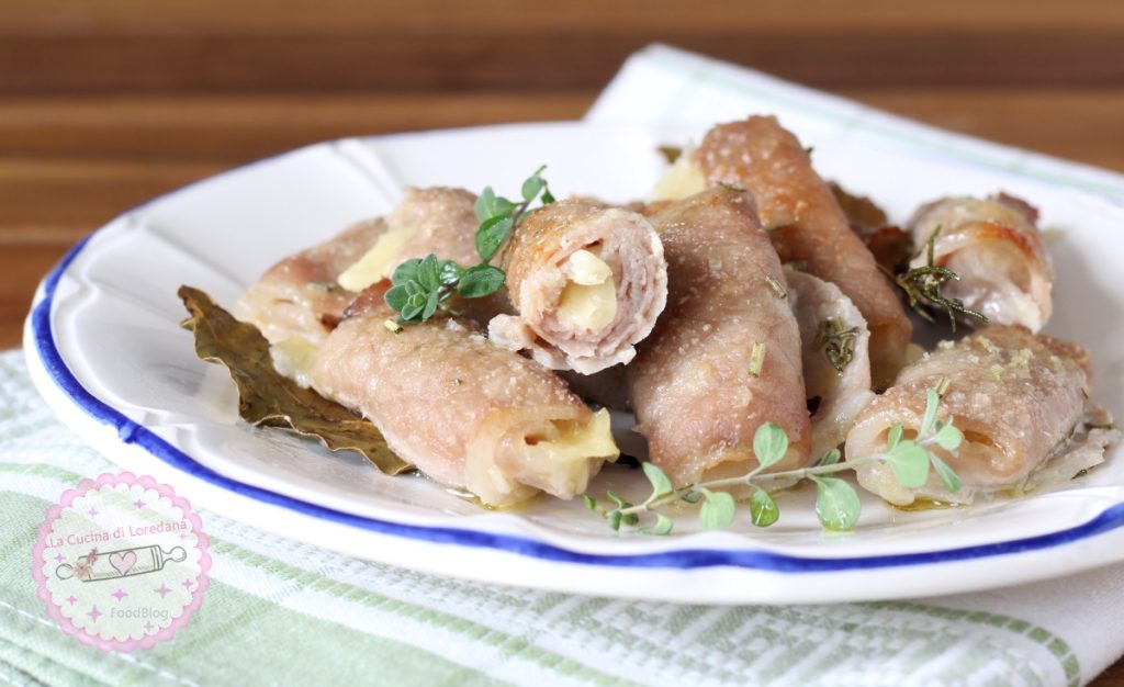 rollitos de lomo rellenos