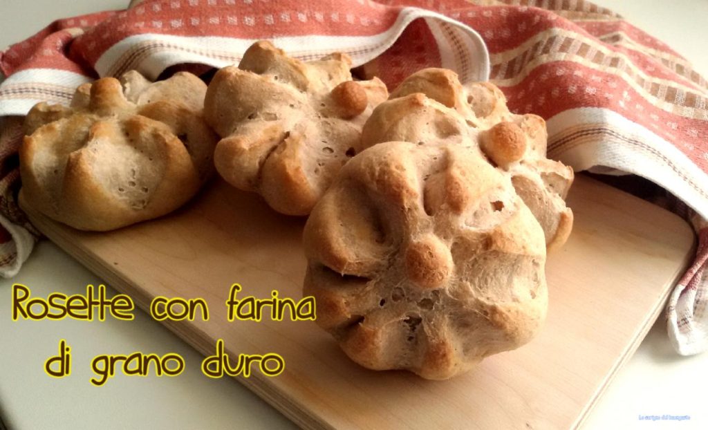 Rosetas con harina de trigo duro