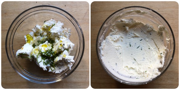 crema blanca de robiola