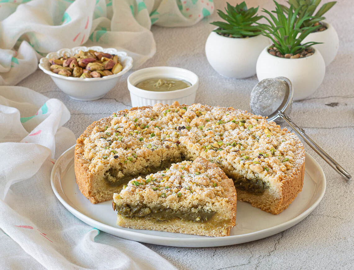 Sbriciolata de pistacho y ricotta