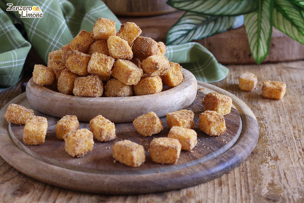 Snacks de polenta en freidora de aire