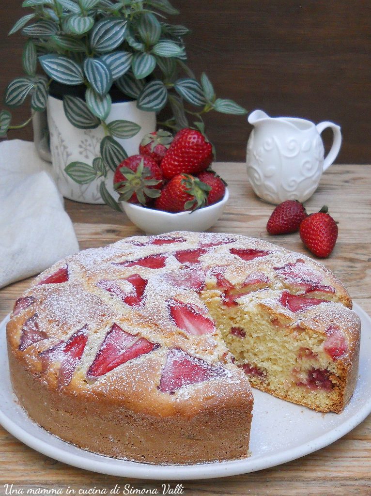 tarta 5 minutos con fresas vertical