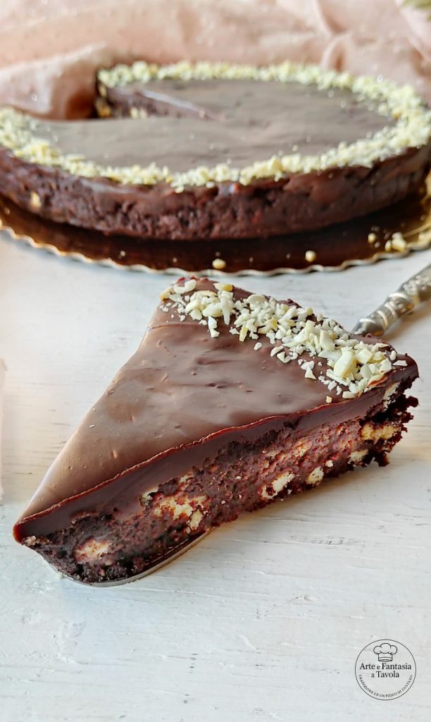 Torta Fredda al Cioccolato e biscotti