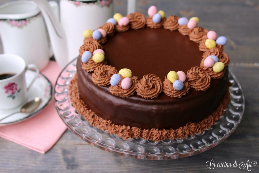 Tarta de café y chocolate