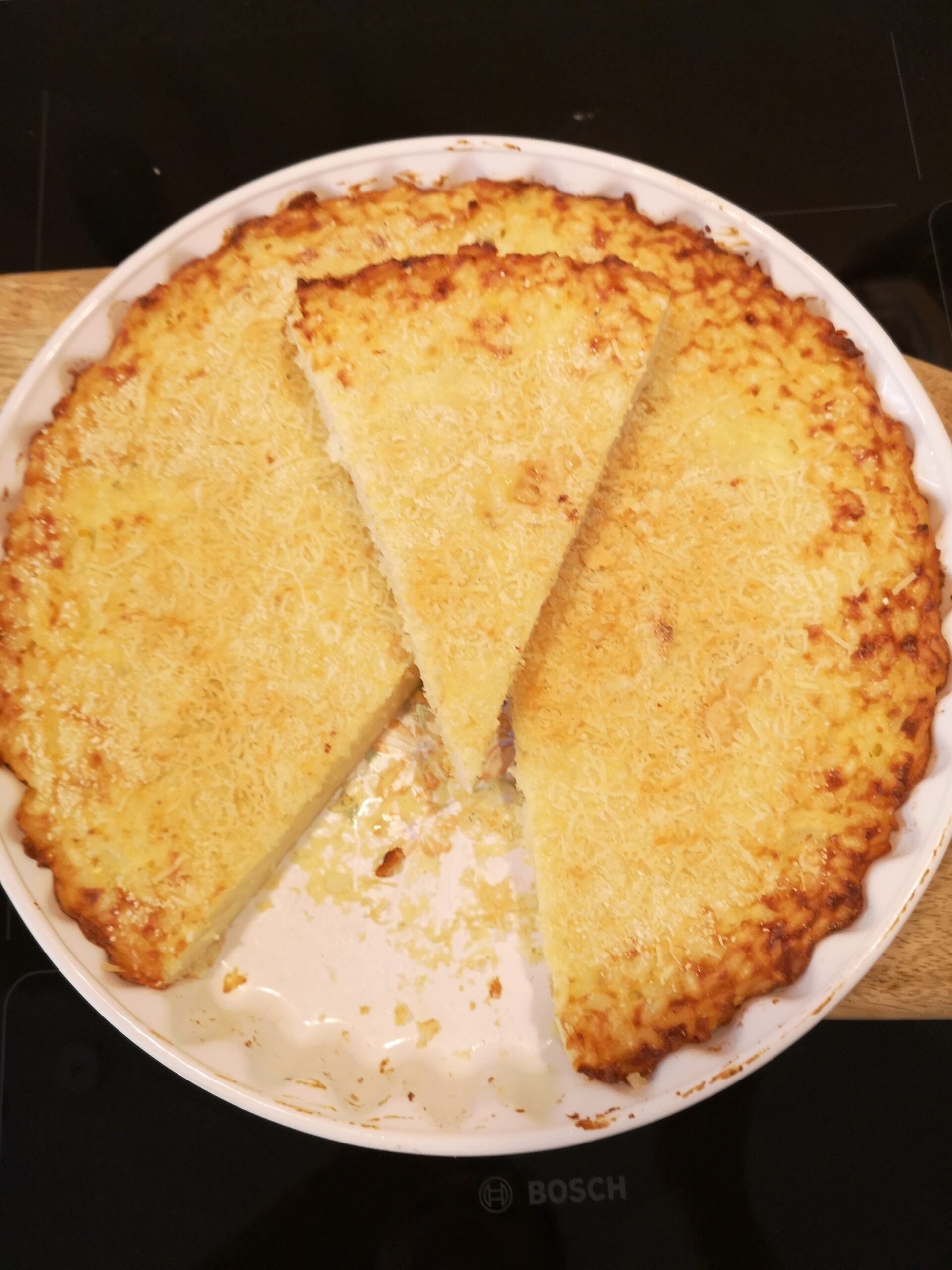 Tarta de arroz salada genovesa