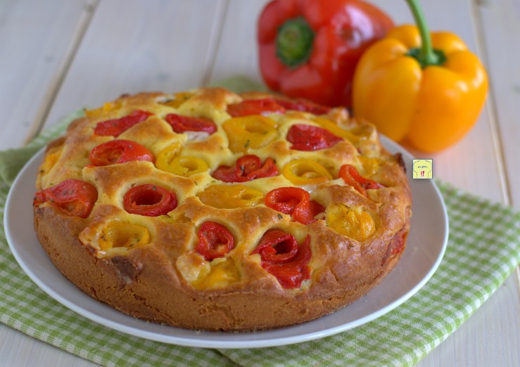 Tarta salada de pimientos