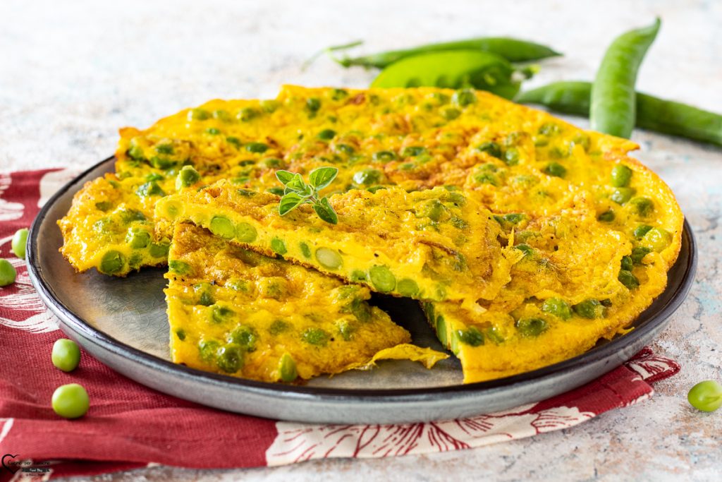 tortilla con guisantes