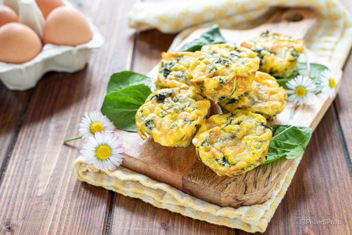 Tortillitas de acelgas y hierbas al horno