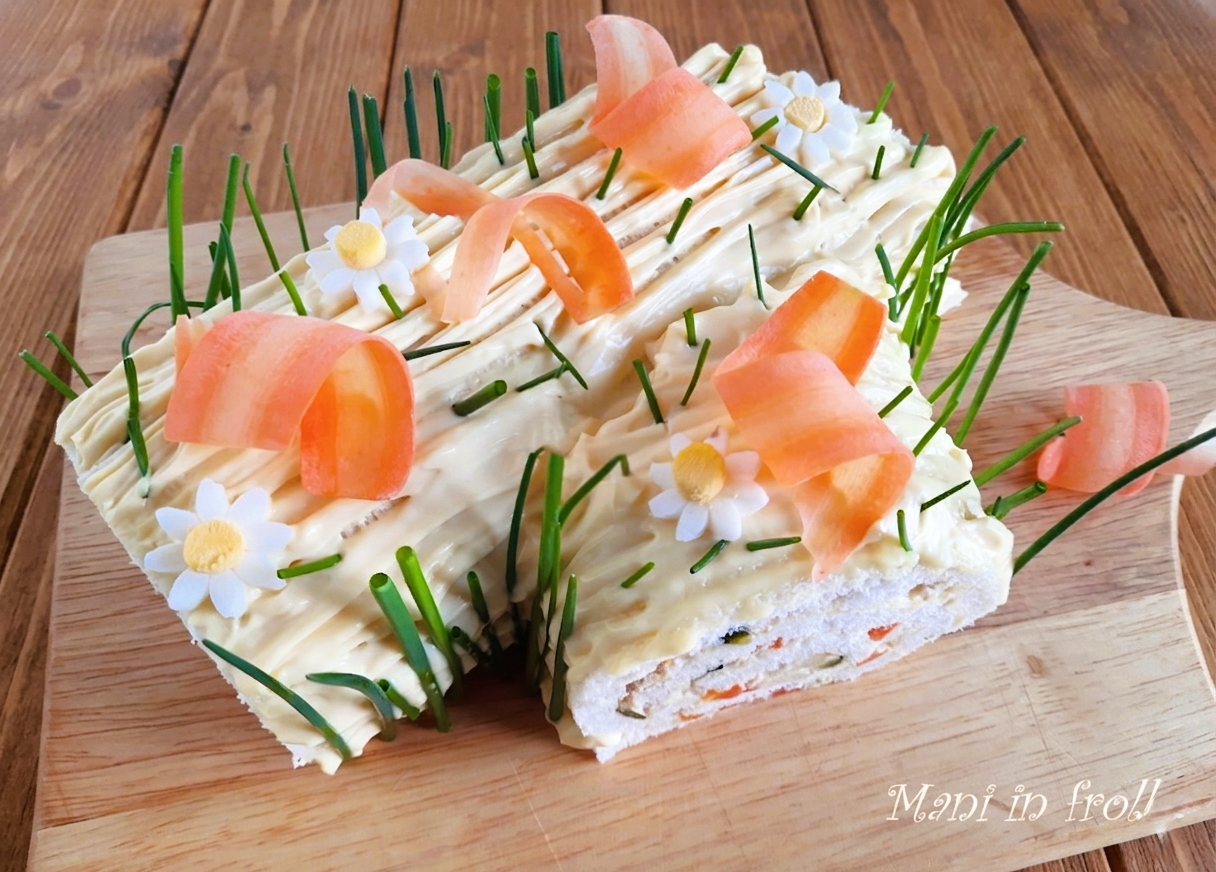 Tronco primaveral con ensaladilla rusa