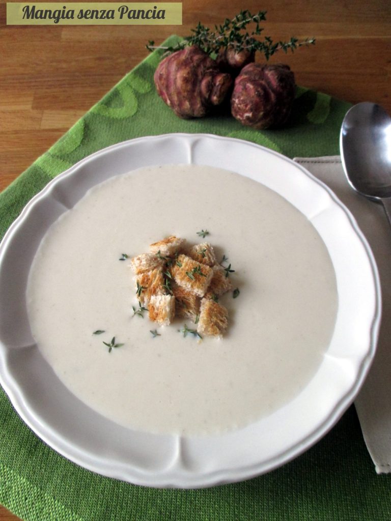 Crema de topinambur, Mangia senza Pancia