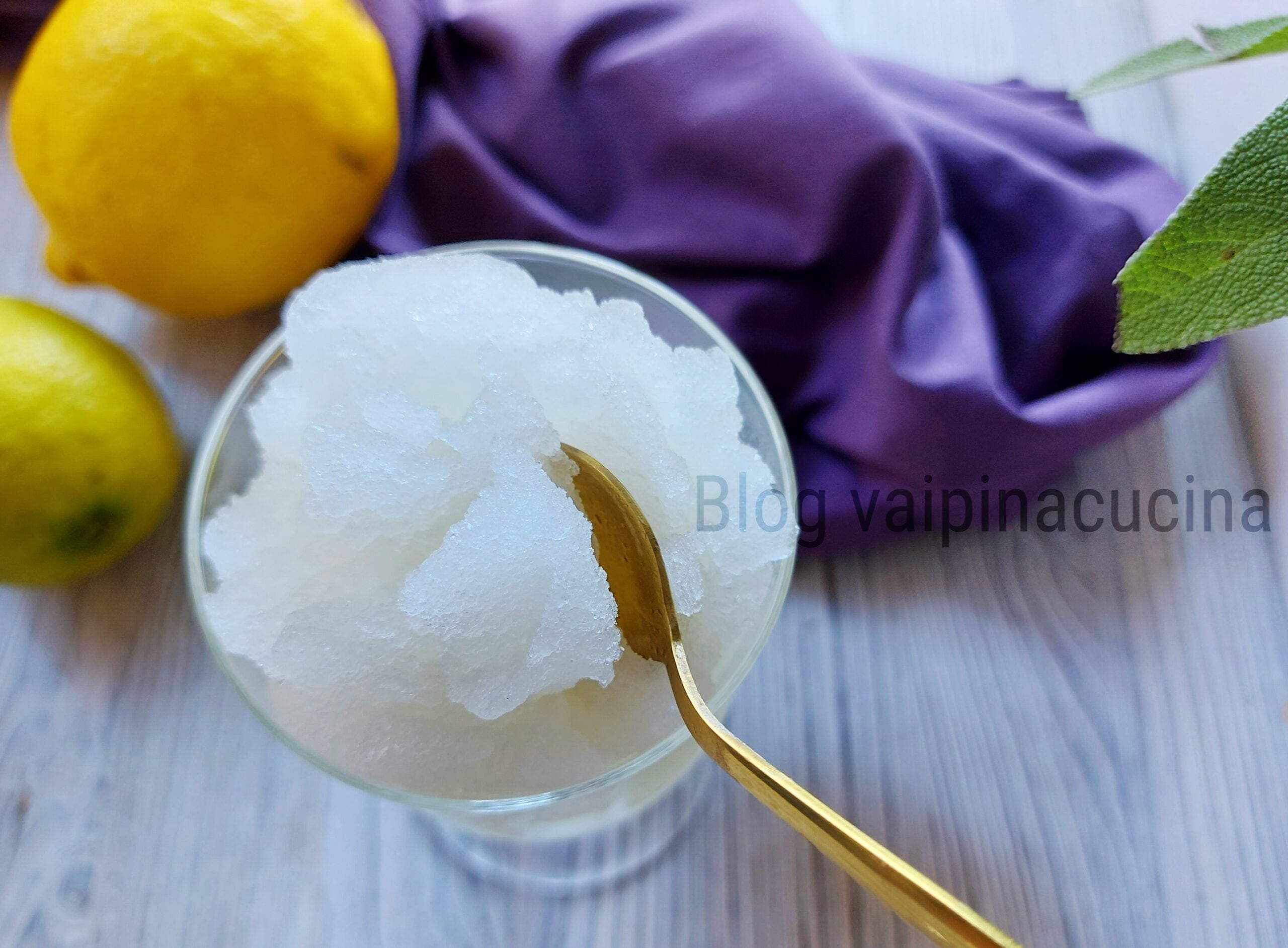 Granita de limão siciliana