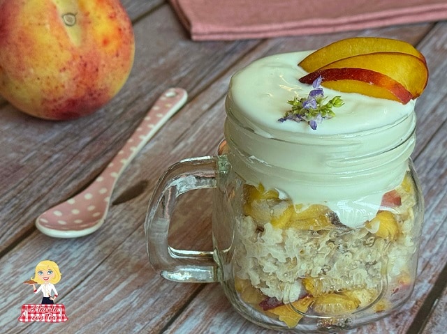 PORRIDGE OVERNIGHT DE PÊSSEGO