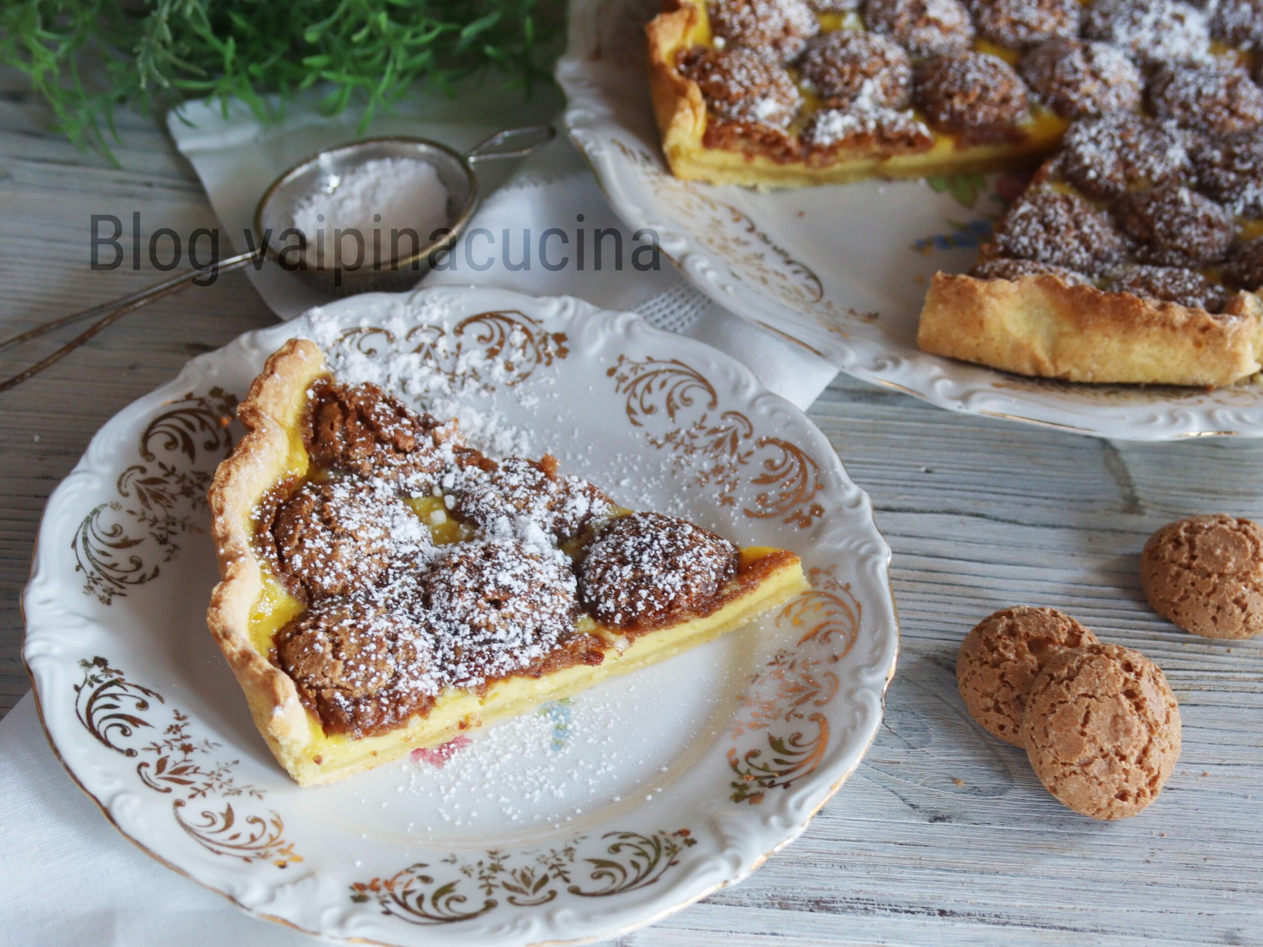 Torta de Amaretto e Creme