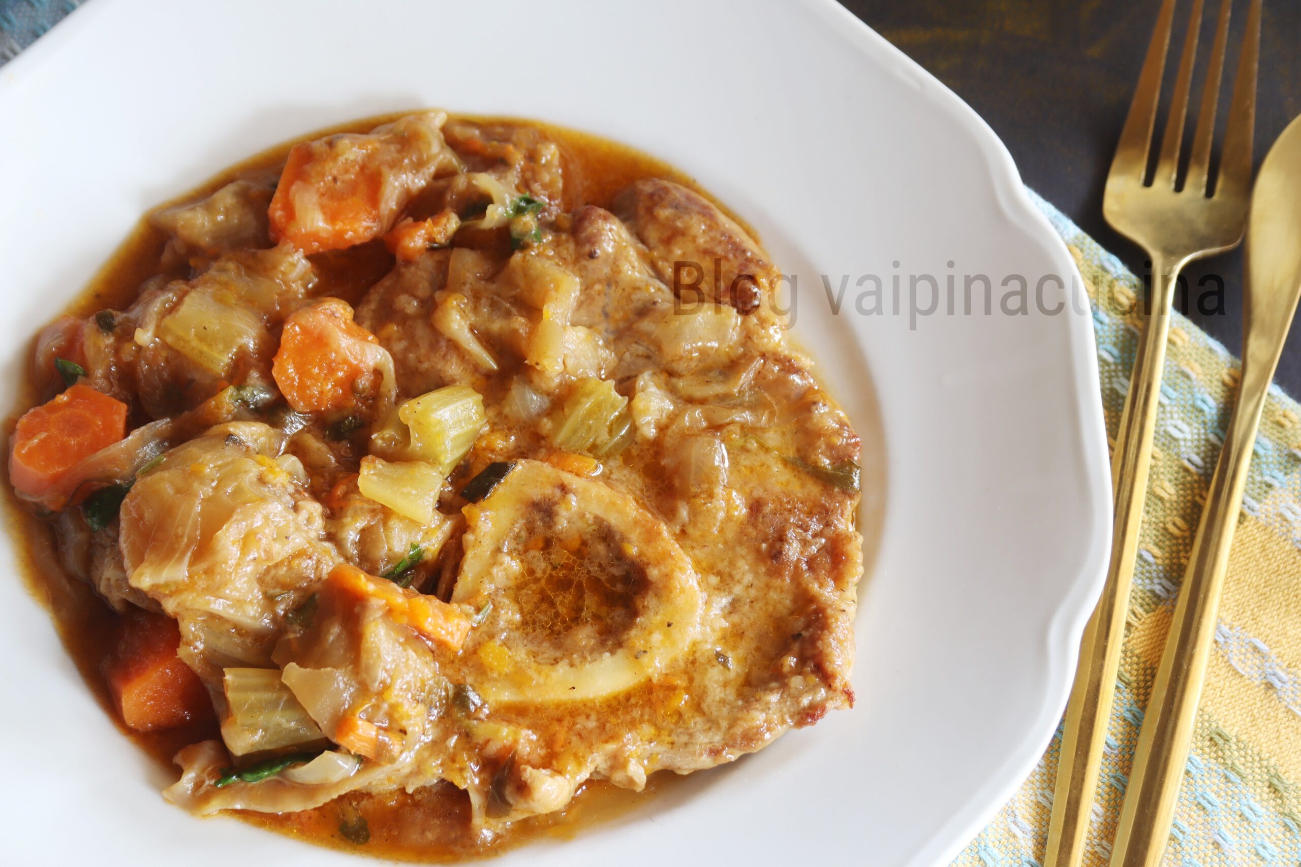 Ossobuco simples ao vinho branco