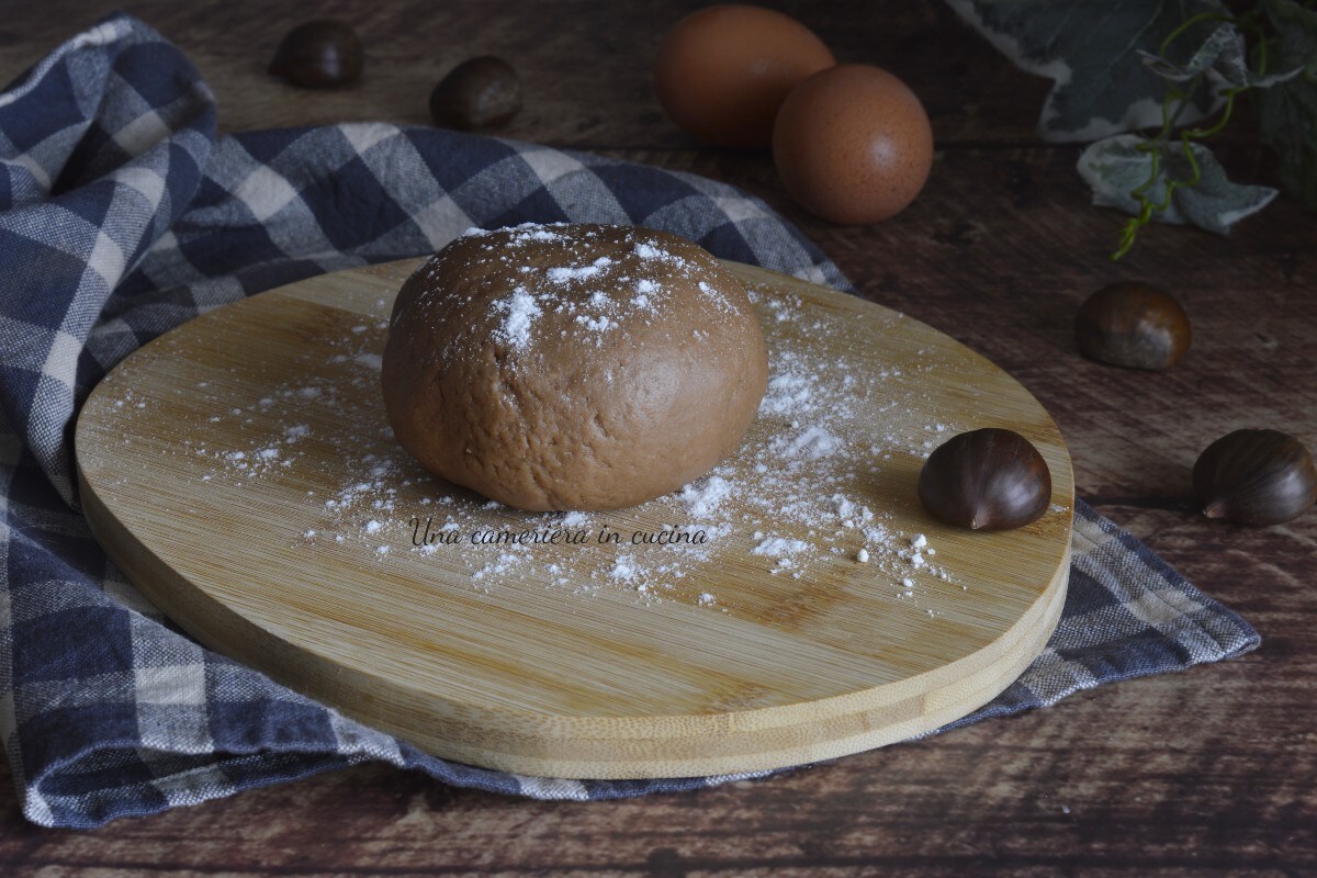 Massa de ovo com farinha de castanha