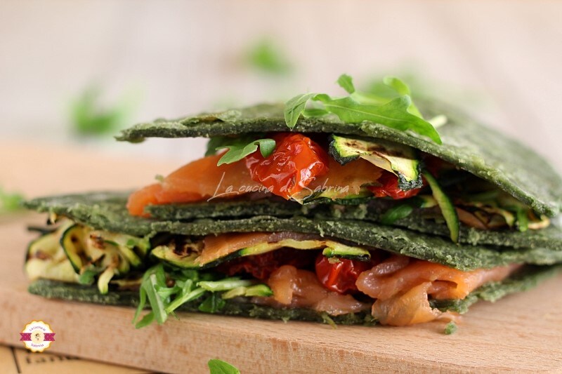 Piadina de spirulina feita em casa: receita fácil sem fermento