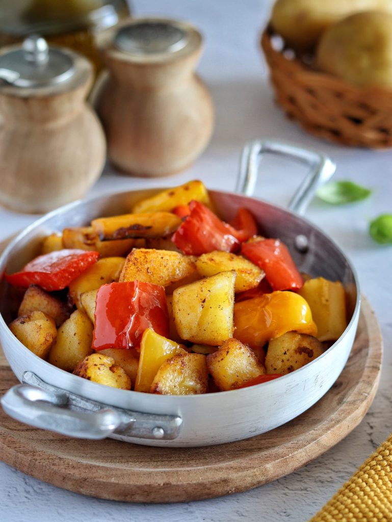 Pimentões e batatas