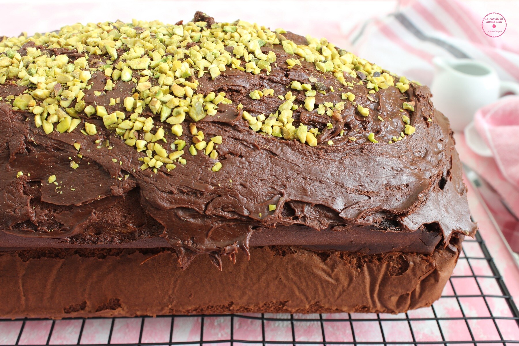 Plumcake de chocolate e pistache