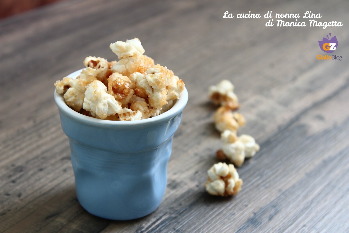 Pipoca caramelizada receita fácil