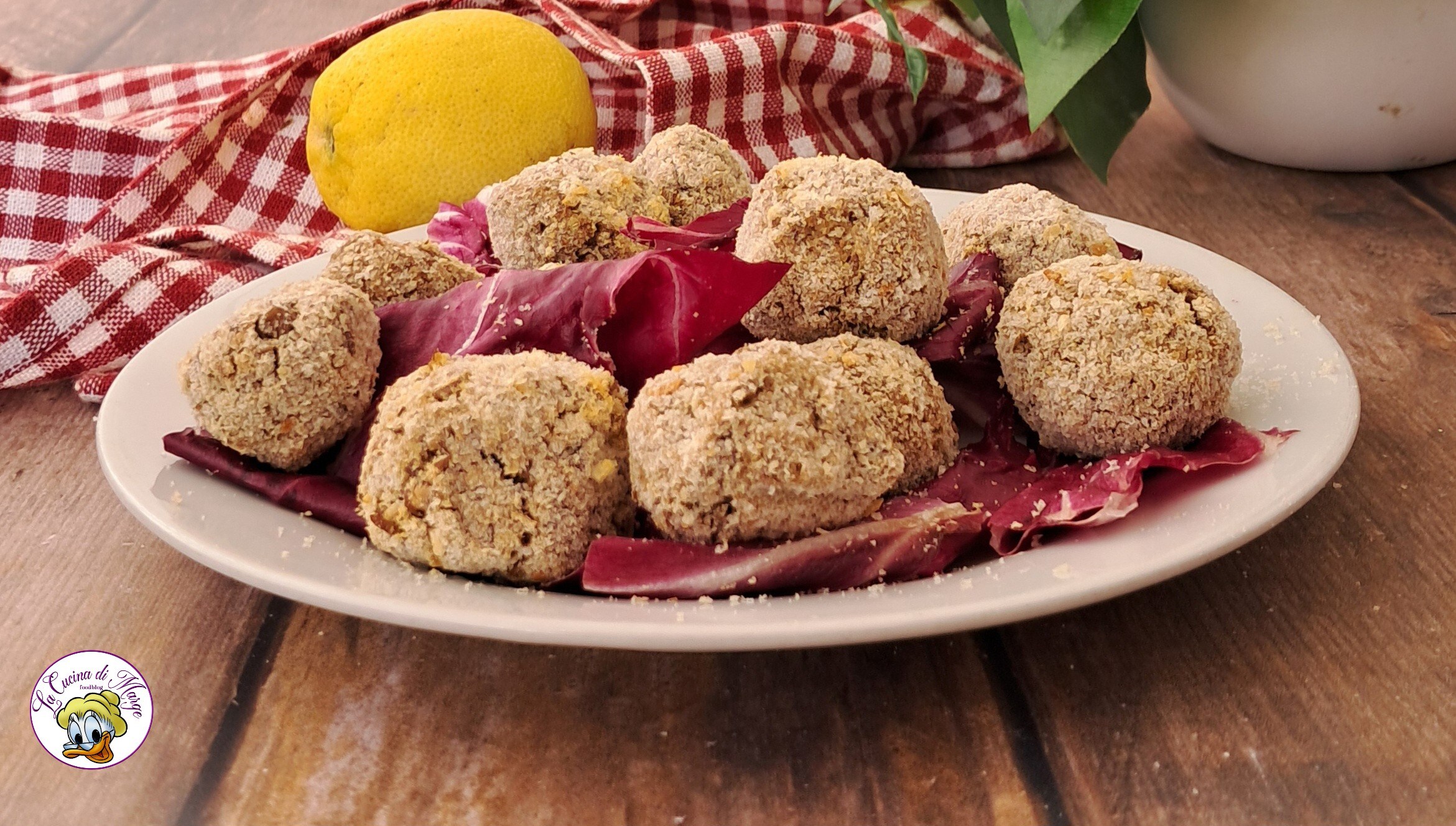 Almôndegas de lentilhas na fritadeira
