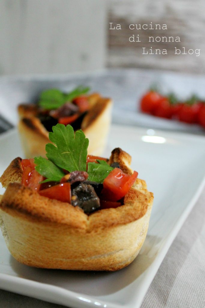 Cestinhos crocantes com tomatinhos | A cozinha da vovó Lina