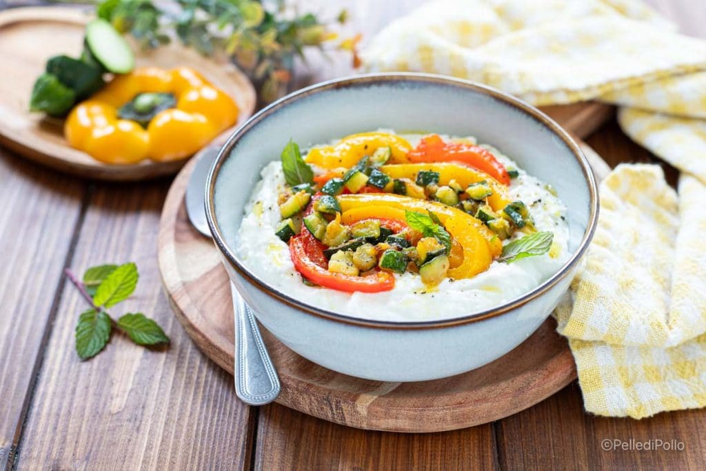 creme de feta com legumes