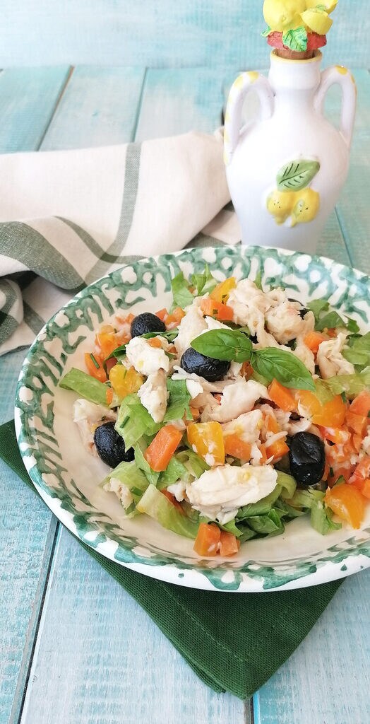 salada de peixe persico