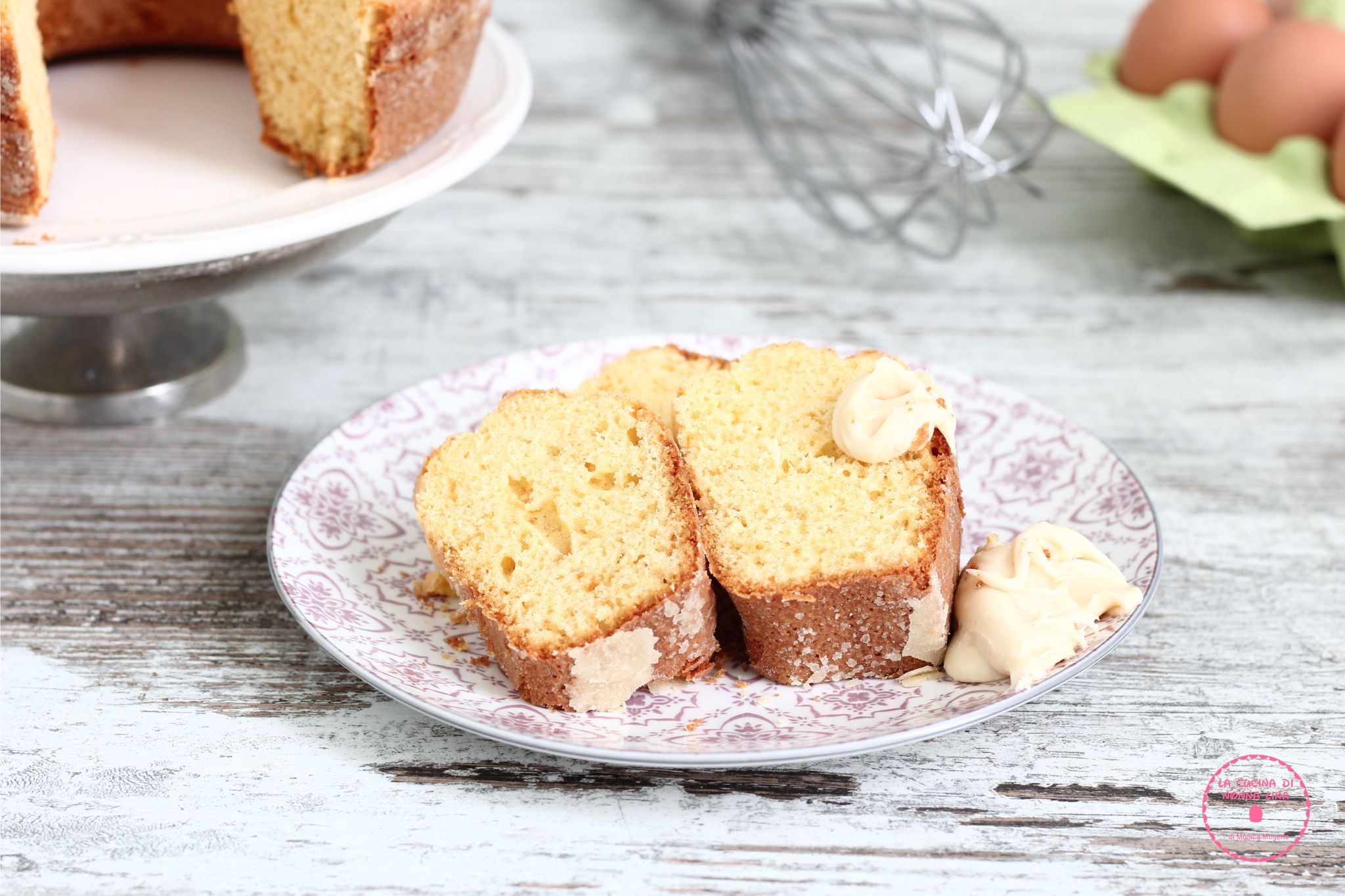 Bolo de Amêndoas com Creme