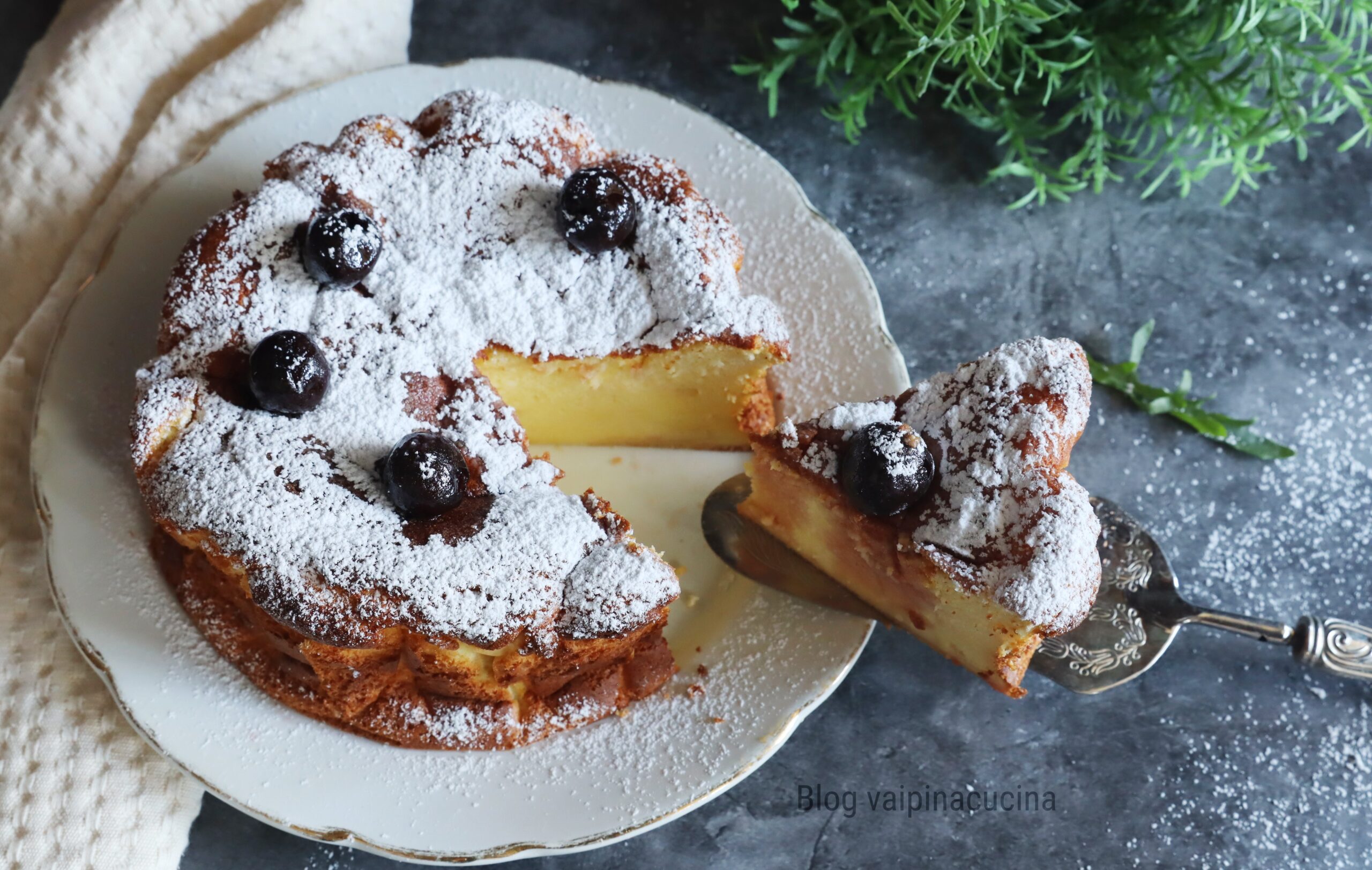 Bolo de iogurte e amarena