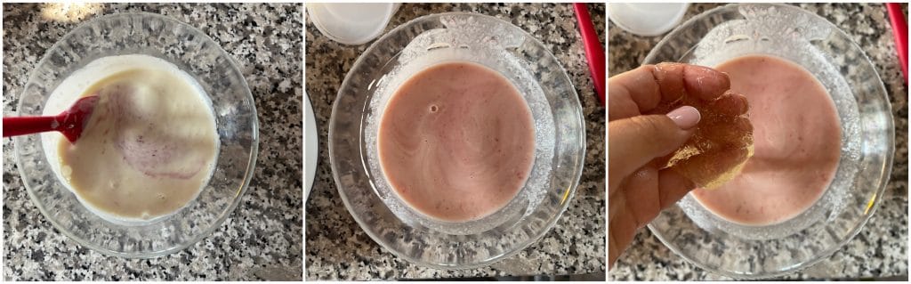 Panna cotta de framboesa