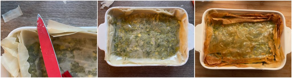 Spanakopita na fritadeira a ar