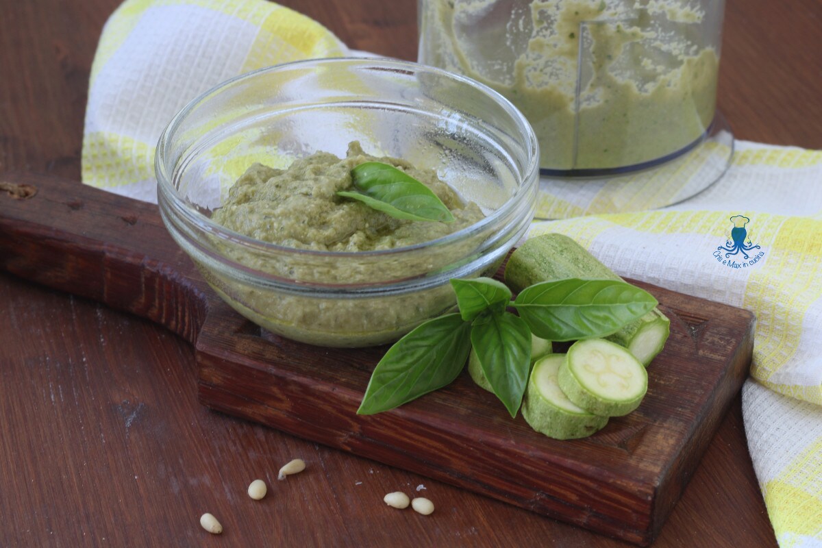Pesto de abobrinha, receita com abobrinhas cruas